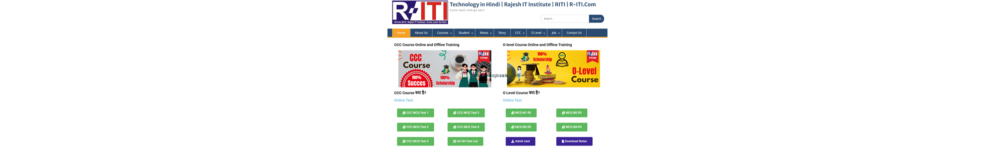 RITI Computer Institute Cover RITI Computer Institute Cover