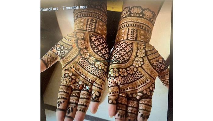 Radhey Krishna Mehandi Art