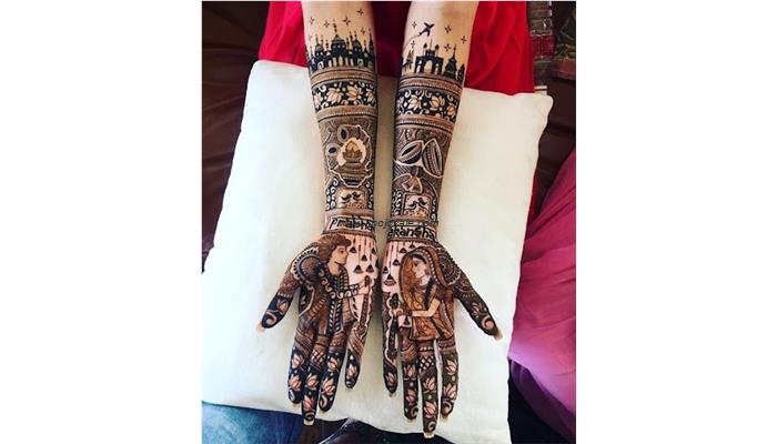 Shamli Mehndi Designer Special Portrait Mehndi